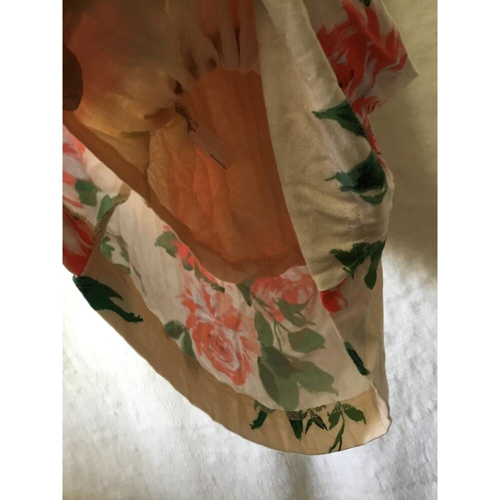 Anthropologie Cream Floral Eureka Racerback Dress - Picture 11 of 13